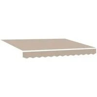 vidaXL Markise Markisenersatzstoff Beige 330 x 245 cm Polyester (1-St)