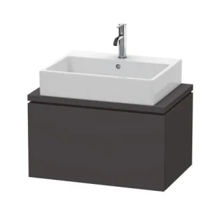 Duravit L-Cube Konsolenwaschtischunterbau wandhängend Graphit Supermatt 720x477x400 mm - LC580108080 LC580108080