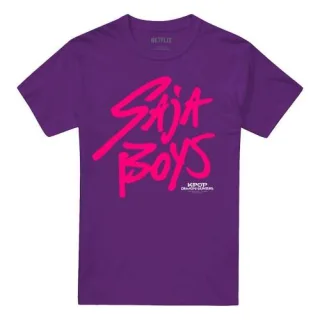 K-Pop Demon Hunters - "Saja Boys" T-Shirt für Herren/Damen Unisex (Violett)
