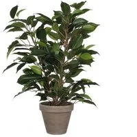 Kunstpflanze Mica Kunstpflanze Ficus Natasja grün im Topf 40 x, Mica Decorations