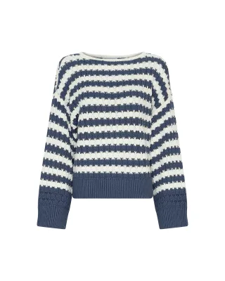 msch copenhagen - MSCHCestine Jillena Pullover STP v indigo egret - Gr. - L