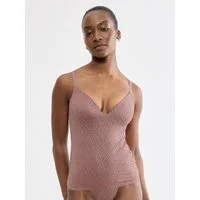 sloggi BH-Hemd ZEROFeelBliss THE UP PushUpShirt unsichtbar mit Spitzenoptik