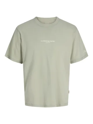 JACK&JONES - JORHYERES BACK ELEMENT TEE SS CREW Seagrass - Gr. - XXL