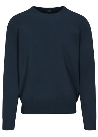 COMMANDER Finest Clothing - Rdh.-Pullover Basic, uni dark navy - Gr. - XL
