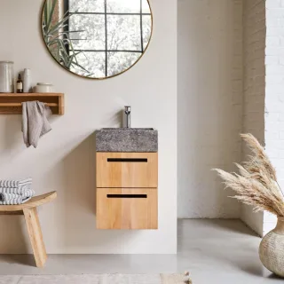 Waschbeckenschrank mit Wandaufhängung 41 cm Tikamoon