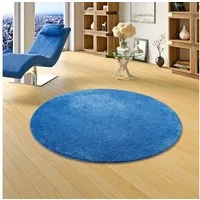 Snapstyle Hochflor-Teppich Hochflor Shaggy Teppich Palace Rund, Rund, Höhe: 36 mm