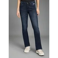 KangaROOS Bootcut-Jeans mit ausgestellter Beinform, aus Baumwolle und Elasthan