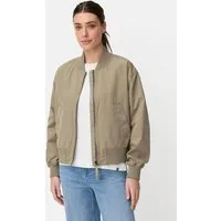 camel active Blouson mit Taschen Langarm Markenlabel