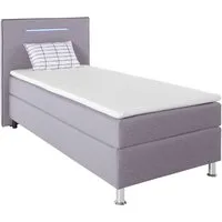 COLLECTION AB Boxspringbett London, inklusive Topper und Kissen, mit LED-Beleuchtung, Boxspringbett erhältlich in 90cmx200cm, 140cmx200cm & 180cmx200cm