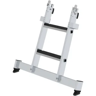 Munk Stufen-Glasreinigerleiter Unterteil nivello-Traverse & clip-step R13 - 012014