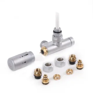 Terma Set Lanzen-Thermostat-Verbundeckventil 50mm CYLINDER GZ 1/2"-Ø16x2, Ø15 rechts, WRZT5G6-ST,  WRZT5G6-ST
