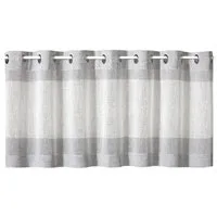 Gerster Scheibengardine Sander (1 St), Ösen, halbtransparent, HxB: 50x140, mit modernem Streifen Design