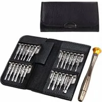 RACEL Schraubendreher Feinmechaniker Schraubendreher Set 25in1 Präzisionsset Etui Magnetisch, (1 St), Hochwertiger Werkzeugstahl