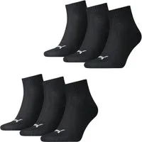 PUMA Kurzsocken Bequeme Quarter Socken aus Baumwollmischung (6-Paar) Strümpfe für Damen & Herren, Größe 35-38