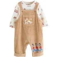 Next Body & Hose Latzhose aus Cord und Bodysuit im Set (2-tlg)