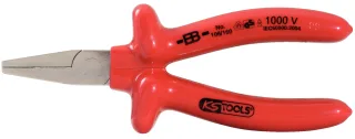KS Tools 1000V Flachzange, kurze Backen, 160mm - 117.1298