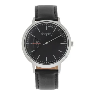 Simplifier la montre à bracelet en cuir 6500