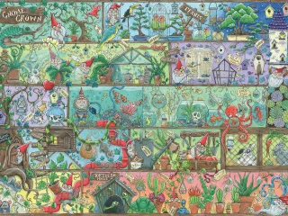 Ravensburger Puzzle 16712 - Zwerge im Regal [1.500 Teile]