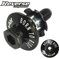 Reverse Fahrradlenker Reverse Alu Dirt Barspin Steuersatzkappe Freestyle Rotor M10 schwarz