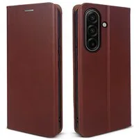 Tec-Expert Handyhülle Echtleder Klapp Hülle für Samsung Galaxy A57 5G 6.7 Zoll, 6.7, Cover Klapphülle Case mit Kartenfach RFID Schutz aufstellbar