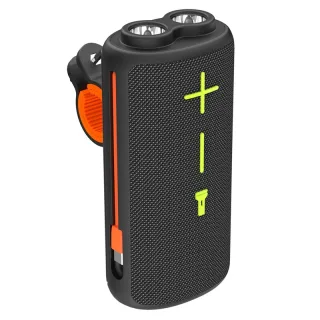 TG493 Outdoors Cycling Speaker Portable bluetooth 5.4 Speaker with Dual Flashlights Stereo Surround Sound 4800mAh Batter