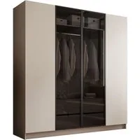 Lookway Kleiderschrank ATRIUM Vier­türiger Schrank mit Glasfront