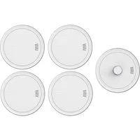 ABUS Rauchmelder PREFIRA CONNECT - vernetzbar - 4er Set + PREVARO CONNECT Rauchmelder (3-fache Fehlalarm-Reduzierung: für langfristig präzise Rauchdetektion)