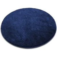 Karat Badematte Karat Hazy Rund, Viele Farben & Größen, Polyester, rutschfeste Latexbeschichtung, waschmaschinenfest, Polyester, extra weicher Flor