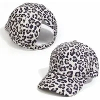 FOUORTUNATE-BEE Baseball Cap Kinder Baseballcap Mädchen Leopard verstellbar Sommer Cap Mädchen Cap verstellbar Leopard Kinder Sonnenhut Sport