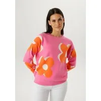 Aniston SELECTED Strickpullover mit trendiger Blumenblüten-Jacquardmusterung