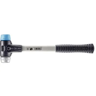 HALDER SIMPLEX - Schonhammer mit verstärktem Tempergussgehäuse und Fiberglasstiel, TPE-soft - 3719.030