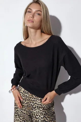 Damen Kurzarm Crewneck Sweatshirt