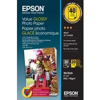 Epson Fotopapier glänzend C13S400044 (10x15cm-40 Blatt) Tintenpatrone