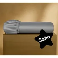 Seralino Spannbettlaken Mako Satin Spannbetttuch (100% Bio Baumwolle), 100% Bio-Baumwolle, Gummizug: rundum, Etiketten zeigen Seiten – schnelles, unkompliziertes Beziehen garantiert., Fairtrade/ GOTS zertifizierte uni Bettlaken, weich
