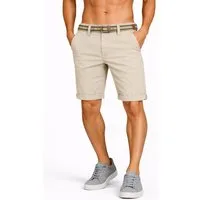 SUBLEVEL Shorts Herren Chino Shorts Jeans Flex Dehnbar Frühling Sommer Dehnbar Stretch Baumwolle