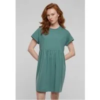 URBAN CLASSICS Sweatkleid Ladies Organic Empire Valance Tee Dress XS bis 5XL