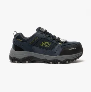 GREETAH Herren Wildleder Sicherheits-Sneaker Marineblau/Schwarz