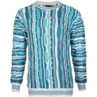 Cascallo Strickpullover Marco - Gestrickter Luxus Designer Rundhals-Pullover Regular Fit (1-tlg) 3d Optik