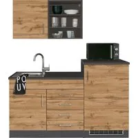 KOCHSTATION Pantryküche KS-Mali, Breite 160 cm, mit E-Geräten