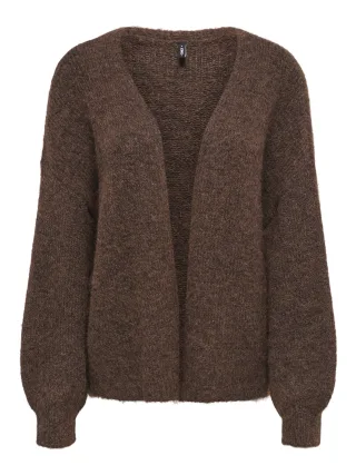 ONLY - ONLNELLIE LS OPEN CARDIGAN KNT Coffee Bean - Gr. - XL
