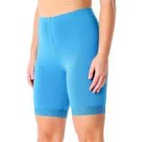 Merry Style Leggings Damen kurze High Waist Hose Radlerhose MS10-431 (1-tlg) mit Spitze