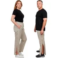 Dobsom Trainingshose Reha I OP Hose Damen I Herren I mit seitlichen Reißverschlüssen