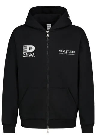 Authentic Style - SEFLQSBTd2VhdHNoaXJ0IEphY2tl Schwarz - Gr. - L
