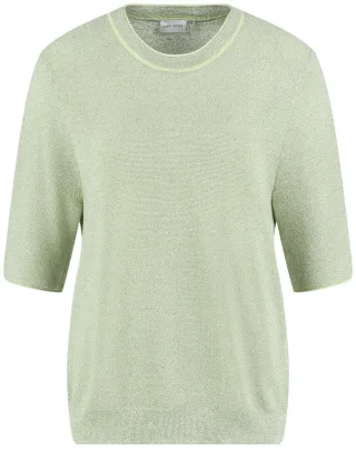 GERRY WEBER Collection - Strickshirt grün - Gr. - 42