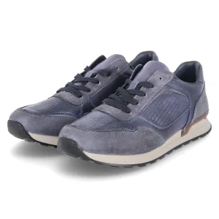 Rieker Low Sneaker  Blau - Gr. 46 -  Leder und Textil
