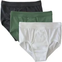 HERMKO Slip 3240 (Pack, 3er) 100 % Bio-Baumwolle mit Eingriff Weichbund hergestellt in EU basic