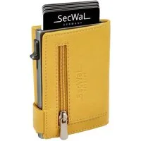 SecWal Geldbörse, Kartenetui mit Münzfach Reißverschluß, Slim Wallet, RFID Schutz, Geldbeutel klein, für Herren und Damen