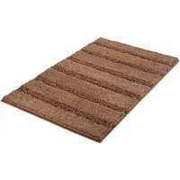 Kleine Wolke Badematte Monrovia, Badvorleger, Badezimmer Teppich, Höhe 23 mm, rutschhemmend beschichtet, fußbodenheizungsgeeignet, Kunstfaser, rechteckig, Badteppich, Uni Farben, gestreift, aus Mikrofaser, waschbar