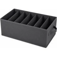 HH-Haushalt Schubladeneinsatz Schubladen Organizer 42x30x22 cm – Aufbewahrungsbox 7 Fächer