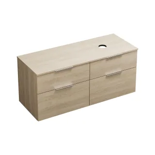Burgbad Waschtischunterschrank Eqio 619x1400x550 Eiche Dekor Cashmere, SGUU140RF3180 SGUU140RF3180